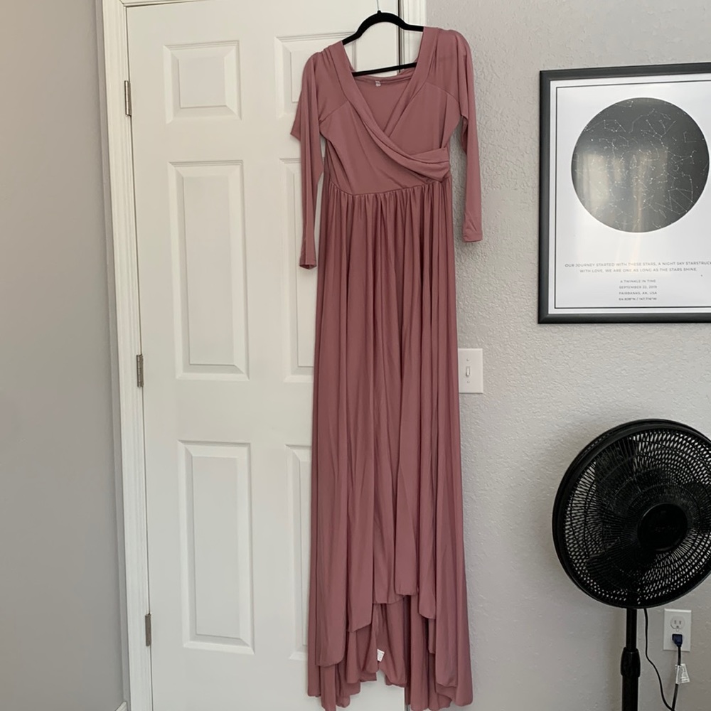 Long Mauve colored dress